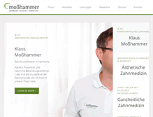 Tablet Screenshot of praxis-mosshammer.de